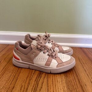 On Running Women's Athletic Shoes in Pink and White